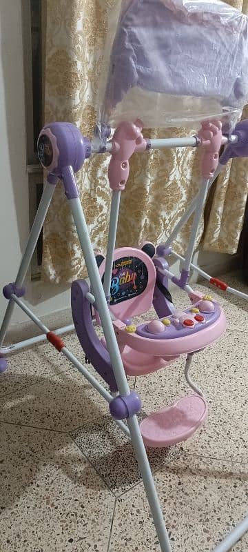 Baby swing beautiful color and 10/10 condition 1