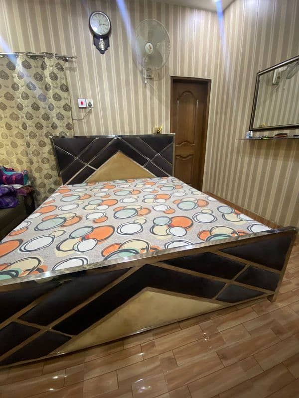 King size steel bed for sale. 2