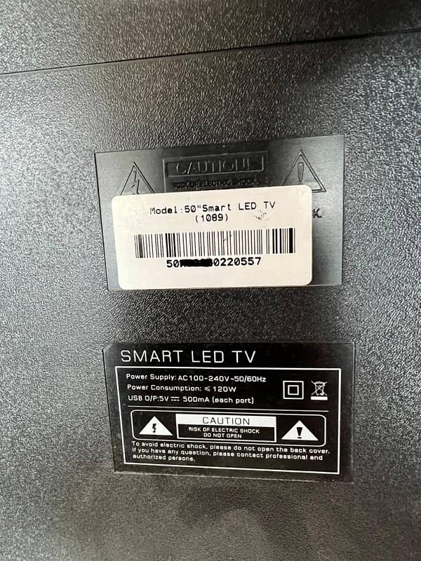 samsung smart LED android 50 inches panel defective 3