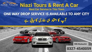 Rent a car service Lahore to all Pakistan | One way drop best price