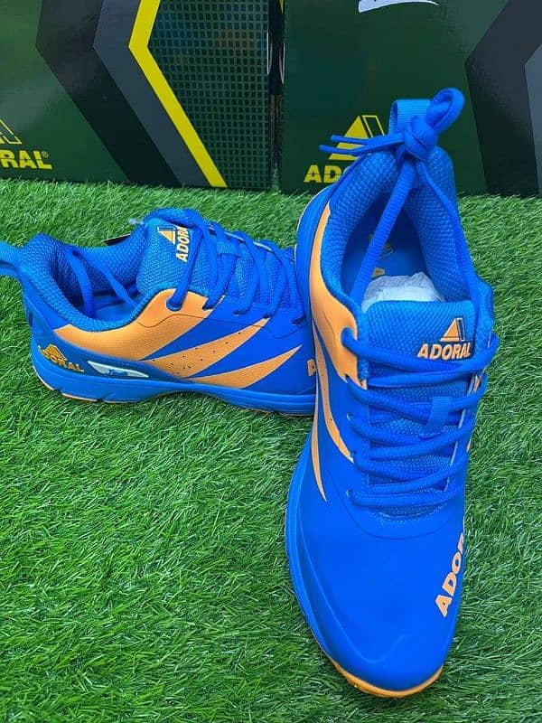 Adoral Jeet Blue Cricket Shoes 3