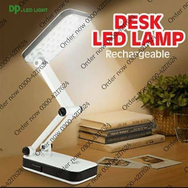 LED Desk Lamp Stepless Dimmable Touch Foldable Table Lamp Bedsi 0