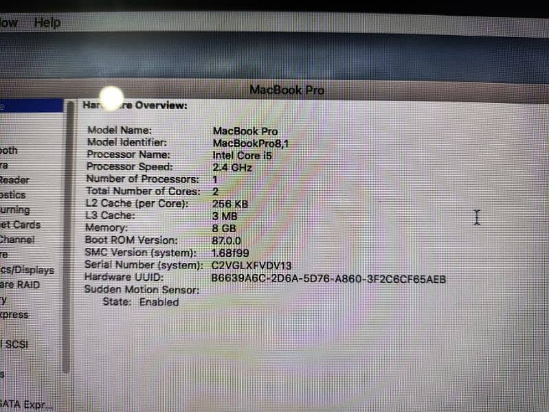 Macbook Pro core i5 8GB+1TB SSD 100% working 1