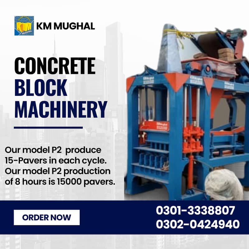 High-capacity block machines, Paver and block machines, Tufftiles. 6