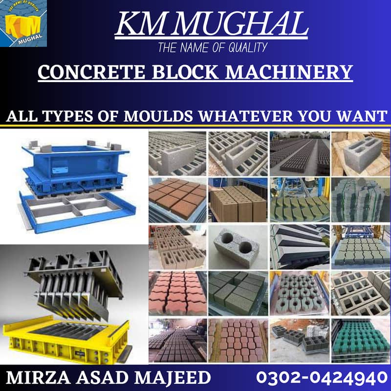 High-capacity block machines, Paver and block machines, Tufftiles. 7