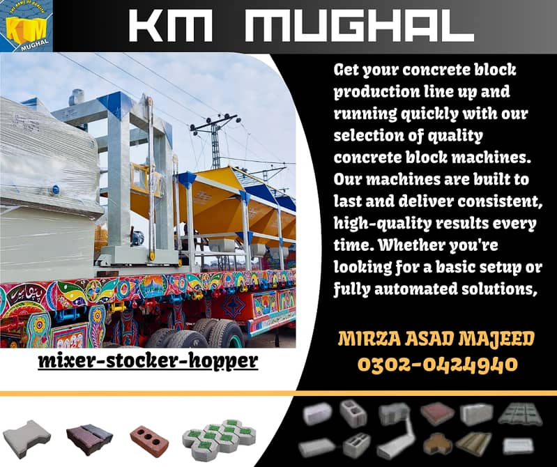 High-capacity block machines, Paver and block machines, Tufftiles. 14