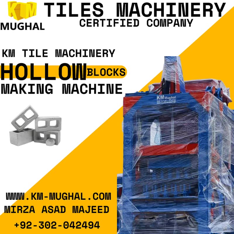 High-capacity block machines, Paver and block machines, Tufftiles. 19