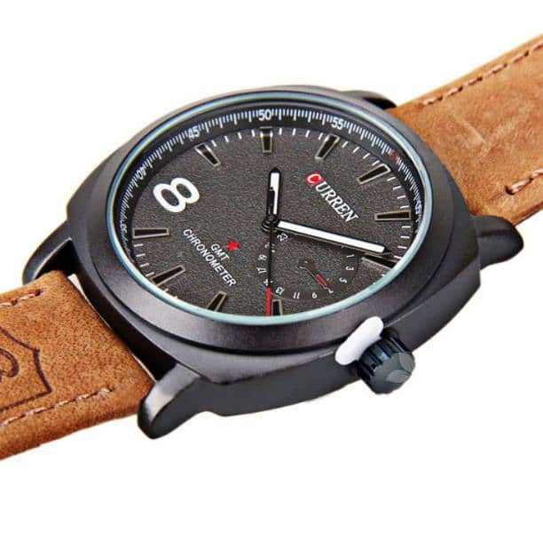 Branded watches| Popular Watches| Leather band watches| Curren Watch| 1