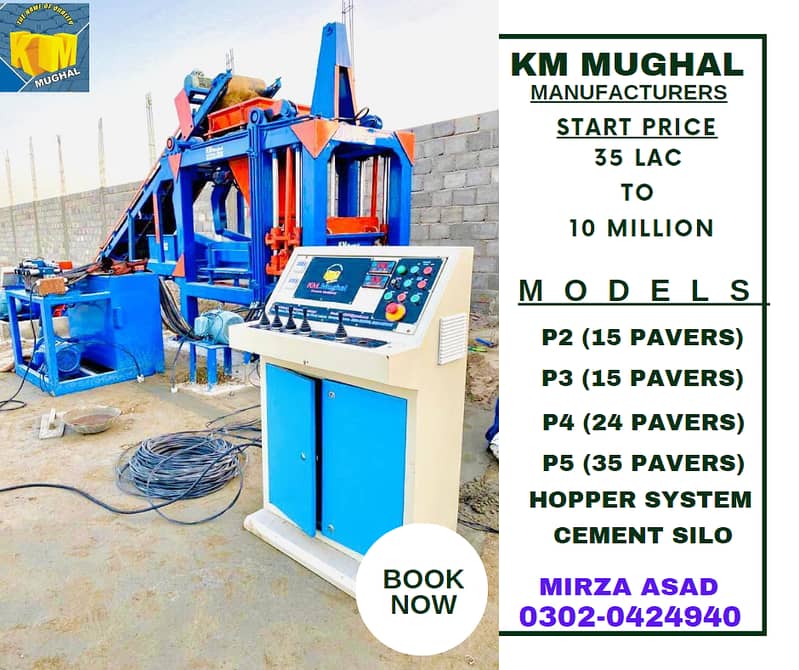 Best Concrete Block Machines | Automatic & Semi auto paver machinery 1