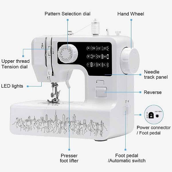 SEWING MACHINE ELECTRIC ha-jg1602sewbk 1