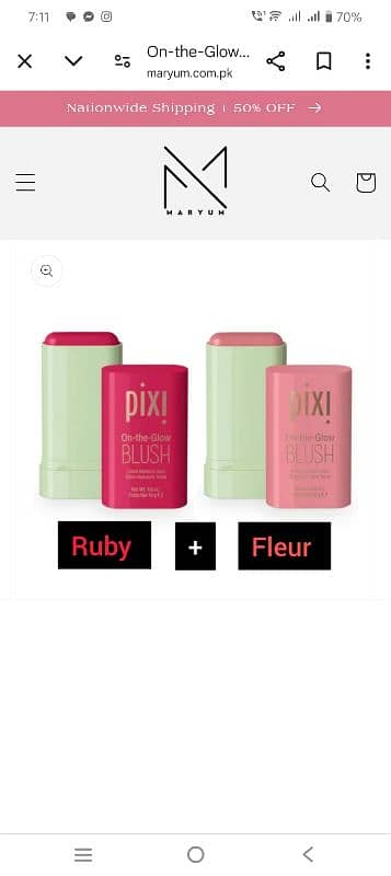 pixi blush stick 8