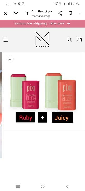 pixi blush stick 9