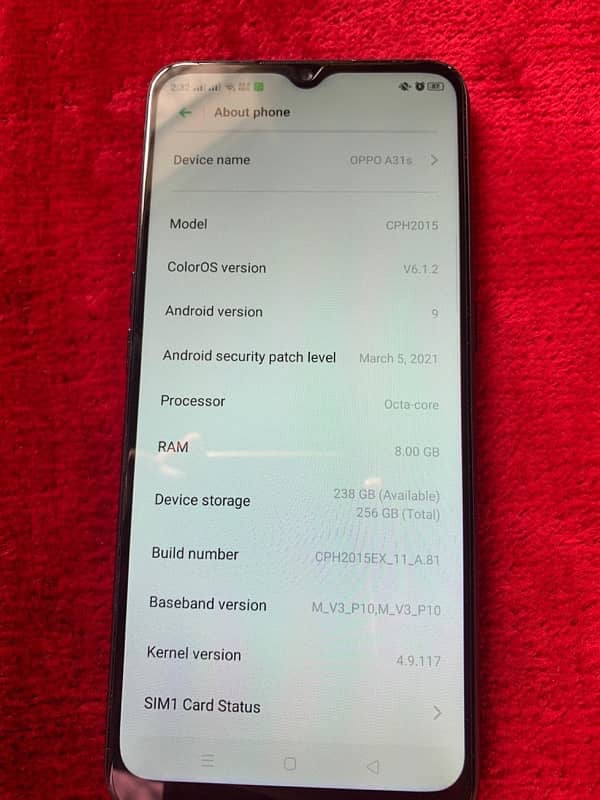 Oppo A31 urgent sale 2