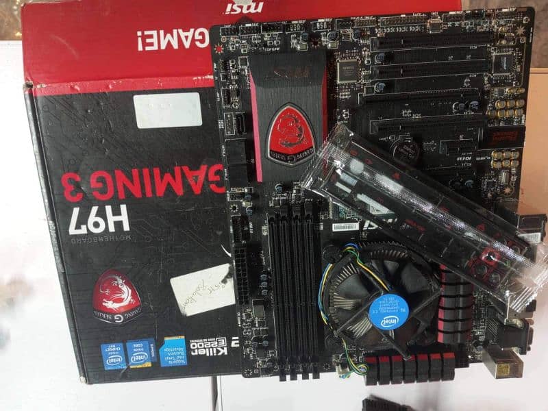 MSI h97 gaming 3 motherboard with core i7 4790k processor 2