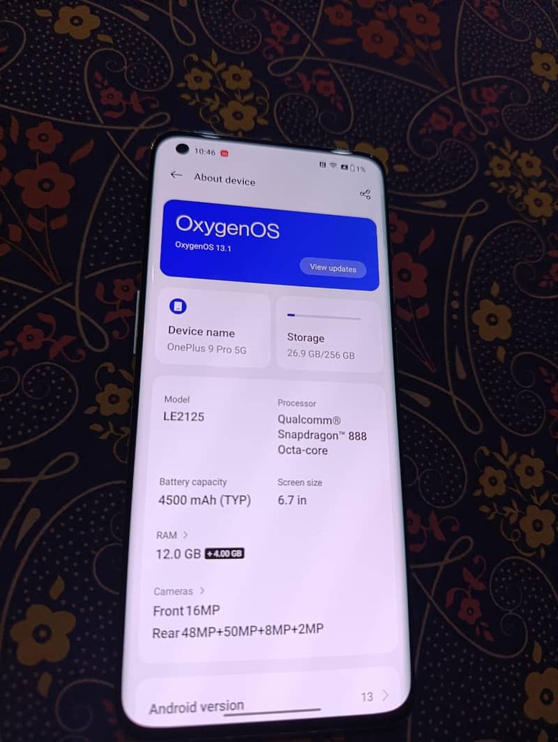 One Plus 9 Pro 12/256 GB 10/10 Condition 2