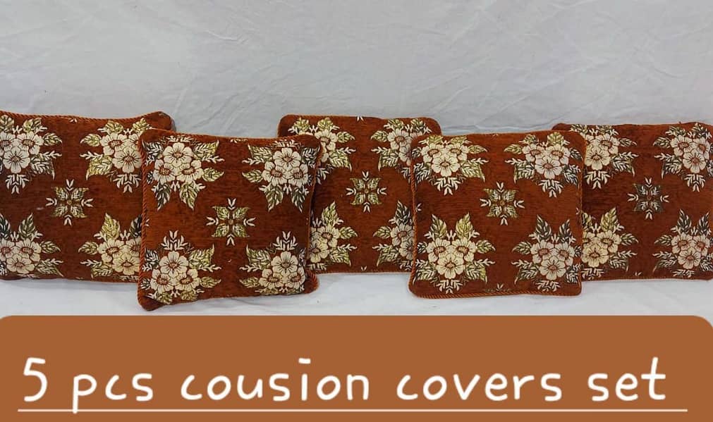 Fabric velvat 5 PCS cousion covers set 2