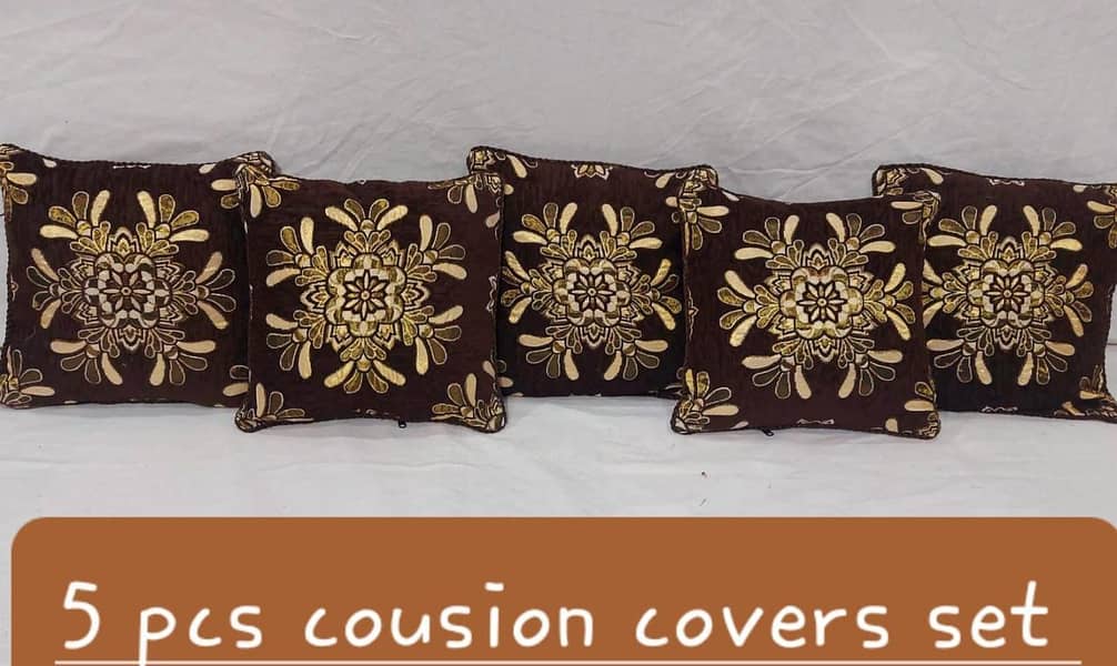 Fabric velvat 5 PCS cousion covers set 3