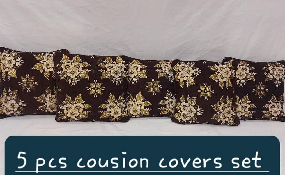 Fabric velvat 5 PCS cousion covers set 5