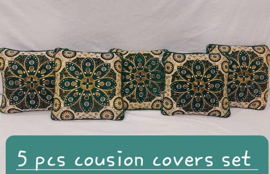 Fabric velvat 5 PCS cousion covers set 7