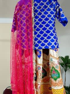 Langha shirt and dupatta