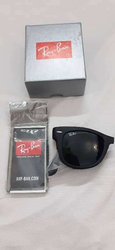 Orignal Ray-Ban Sunglasses Folding Wayfarer Made In Italy ORB4105 9