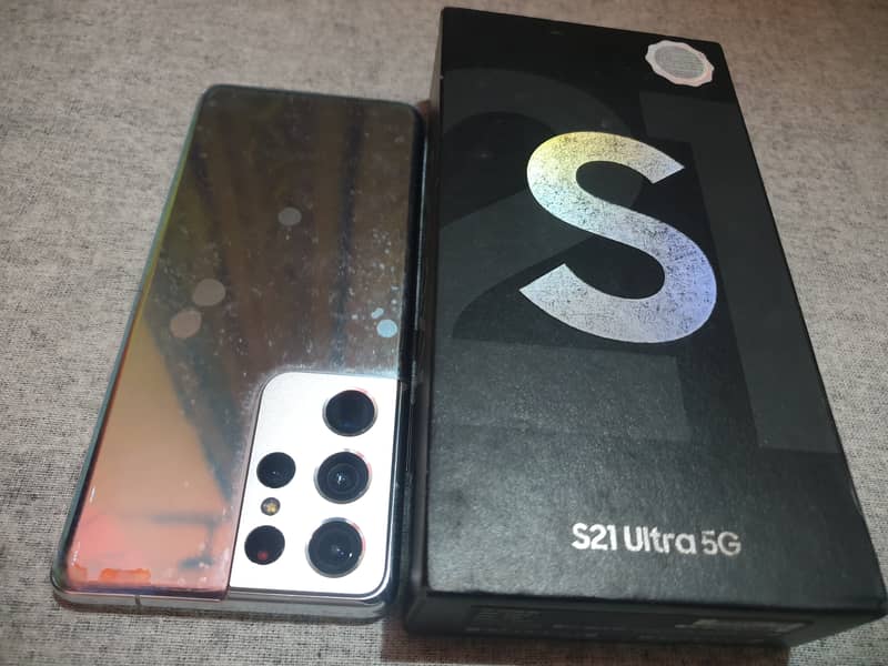 S21 Ultra 5G Official Pta Approved. Phantom Silver. Full Box. 256gb. 6