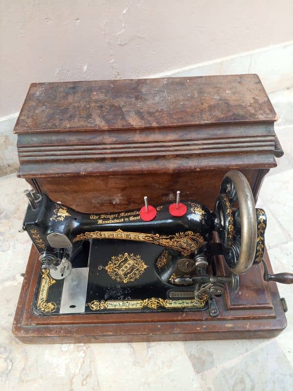 Indian Star Singer 28, 28K Hand Crank Sewing Machine c1914 0