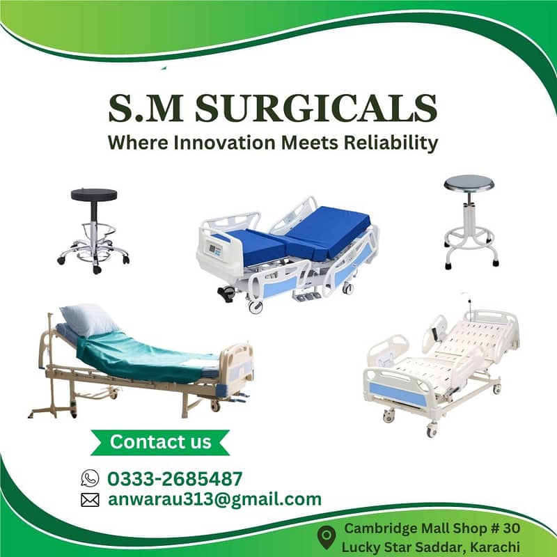 Patient Beds/ I. C. U Beds/High-Quality Surgical Instruments 4