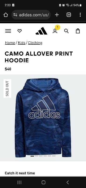 ADIDAS ORIGINAL CAMO ALLOVER PRINT HOODIE 1