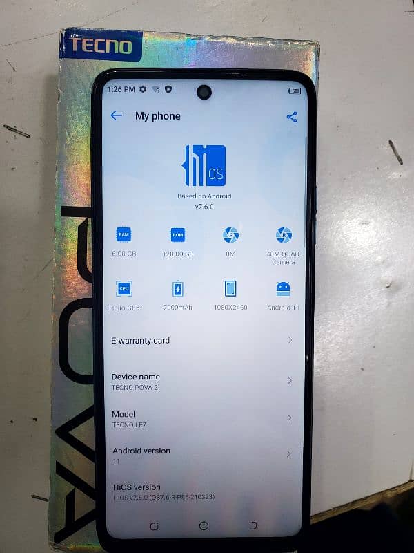 Tecno pova 2 6/128 PTA Approved with box 4