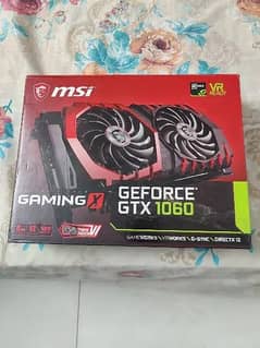 gtx 1060 6gb msi gaming x with box