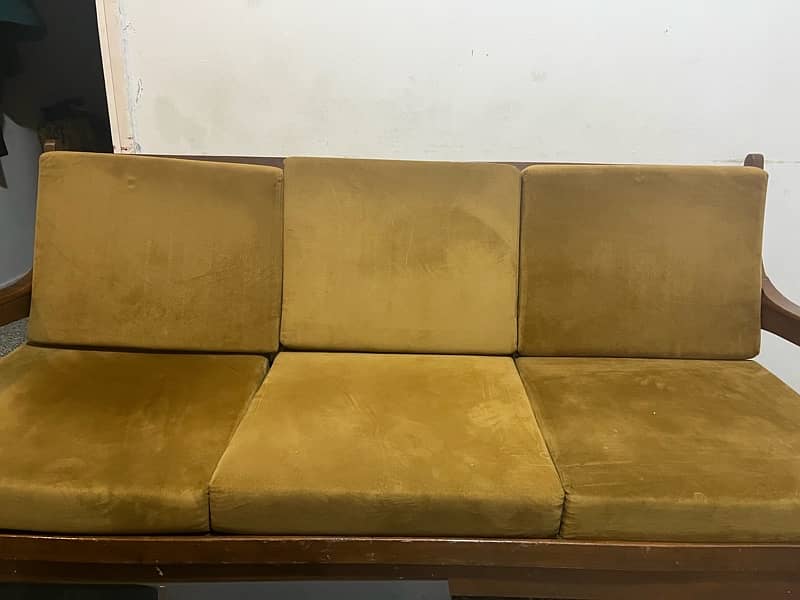 5 Seater wooden sofa 1