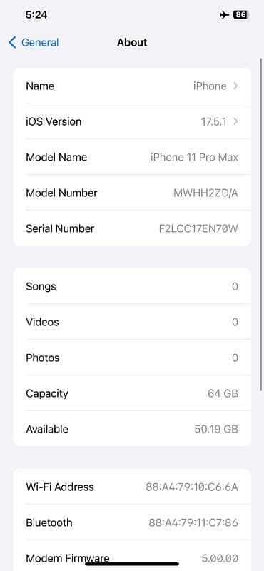 iphone 11 pro max offical pta approved with box charge 5