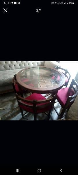 dinning table set with four chairs 3