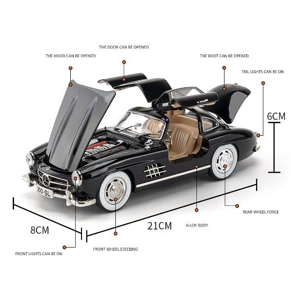 Mercedes Benz 300 SL 1/24 Scale Model 3