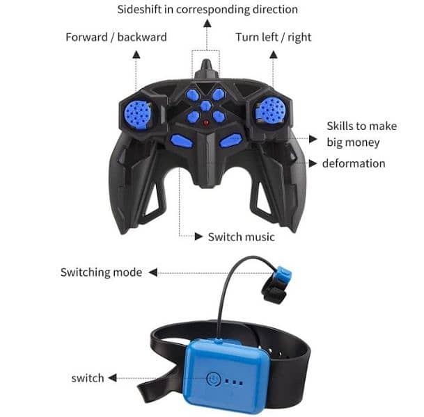 2 in 1 remote control and wrist control car 3