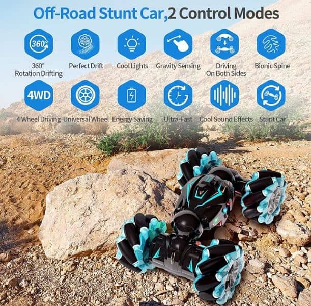 2 in 1 remote control and wrist control car 4