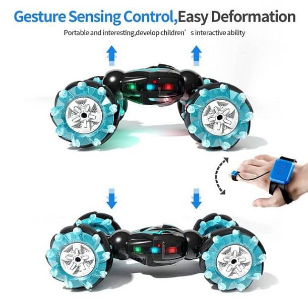 2 in 1 remote control and wrist control car 5