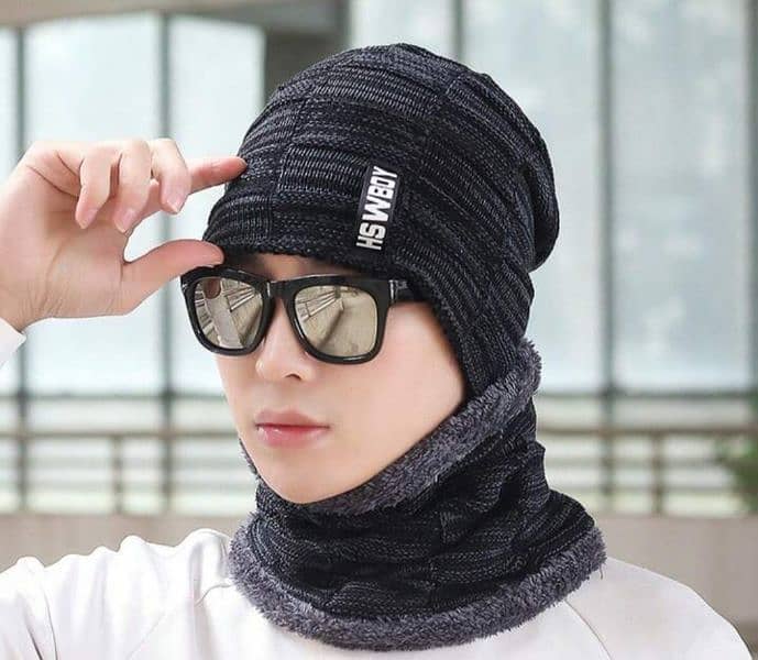 Beanie Cap and Neck Warmer 3