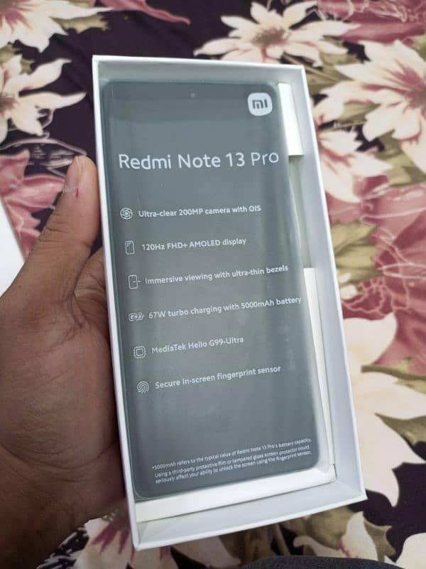 Redmi note 13 pro 8/256 just box open contact 03161142266 9