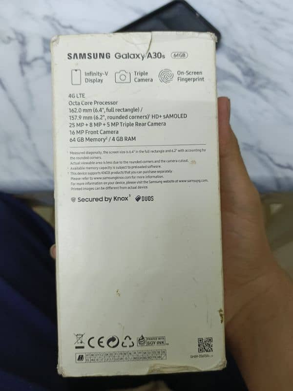 samsung A30s 4/64 pta approved indisplay fingerprint black goodconditi 6