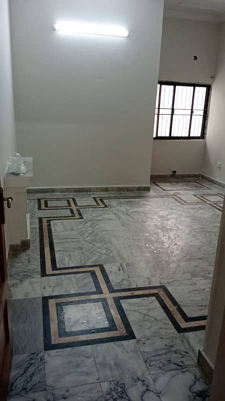 Beautiful ground portion available for rent in F-11 Islamabad at big street, 2 bedrooms with bathrooms, drawing, dining, TVL, car porch, All miters separate and water separate, near to park, near to markaz. 3