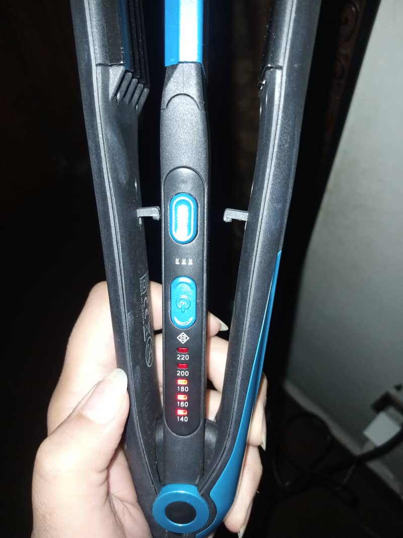 Hair straightener iron + crimper 2in1 3