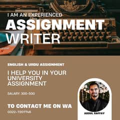 English and Urdu Assignment Writing