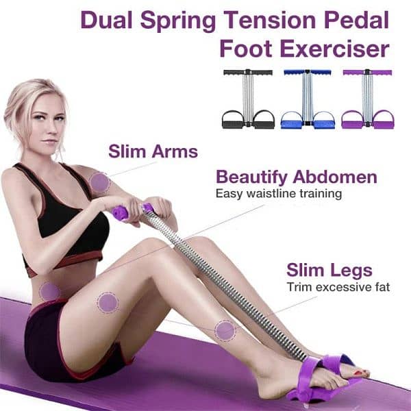 Tummy Trimmer Double Spring Exercise Machine Leg Exercise Thigh Exerci 4