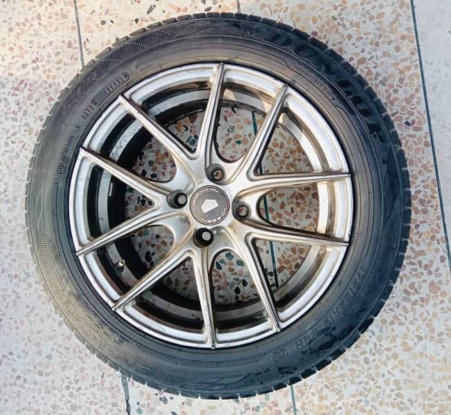 Honda city tires and rims 4