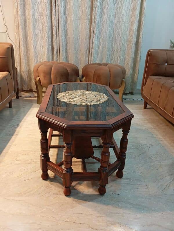 3 pieces wooden table 1