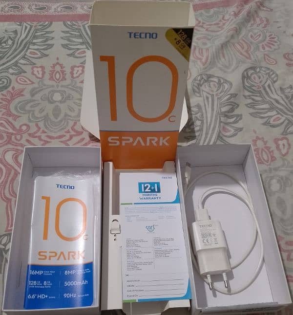 Tecno Spark 10C with 1 Month Warranty Box Charger etc 3