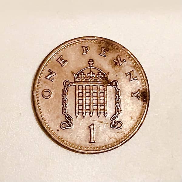 one penny coin 1991 elizababeth 2 uk 1