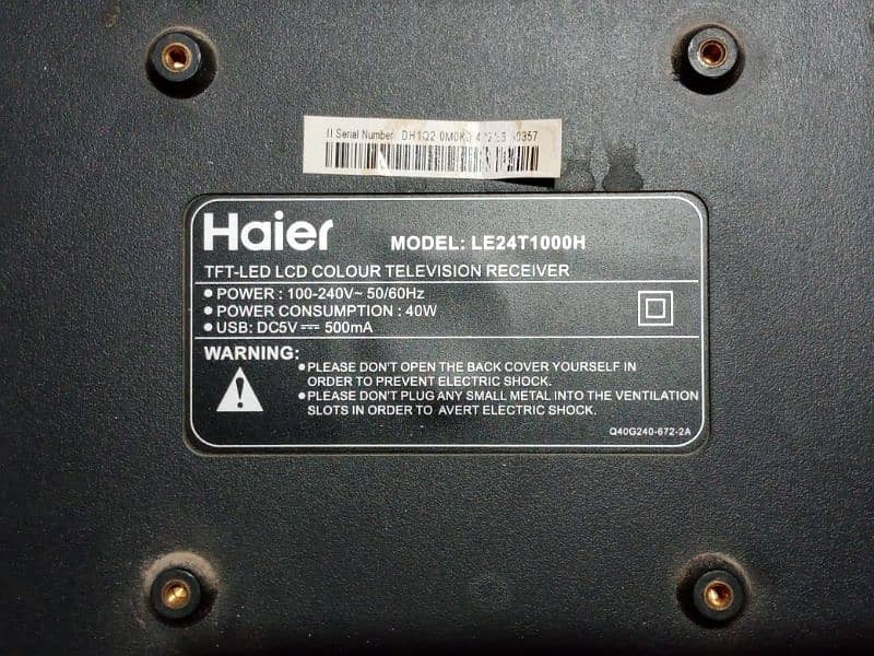 Haier LED 24" 9